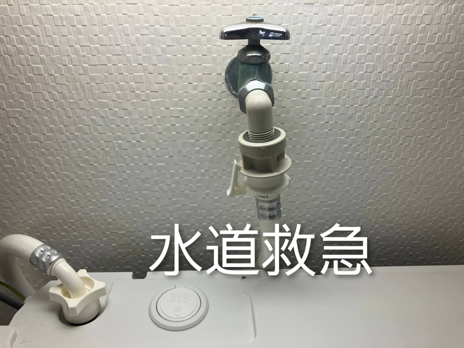 洗濯蛇口水漏れ修理│蛇口を交換して無事解決【熊本市中央区魚屋町での事例】