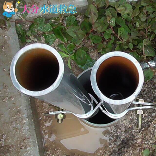 井戸ポンプの配管