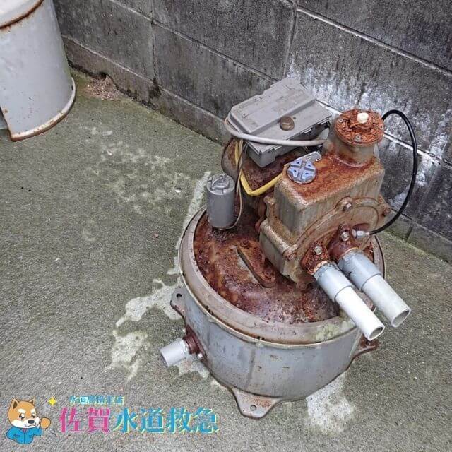 劣化した井戸ポンプ