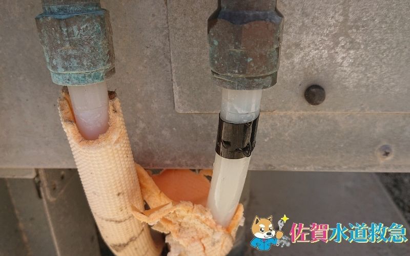 エコキュート水漏れ｜配管と接続金具を交換し解決！【佐賀市大和町の 